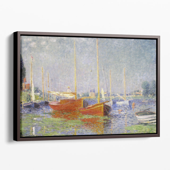 Red Boats at Argenteuil, 1875 - Canvas Print Wall Art