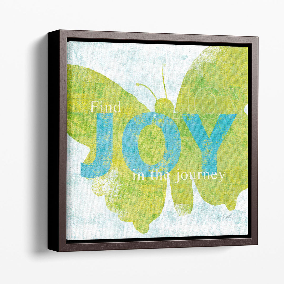 Letterpress Joy - Canvas Print Wall Art