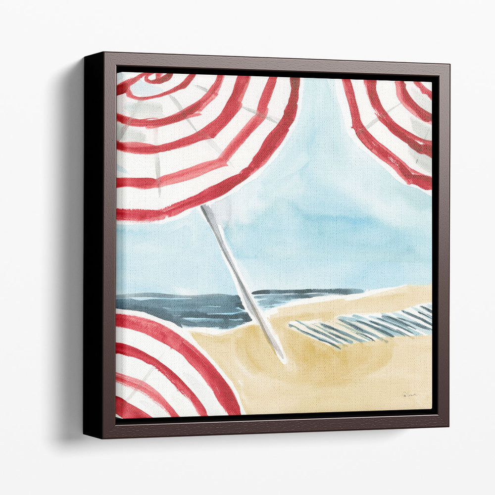 Stripes on the Beach I - Canvas Print Wall Art