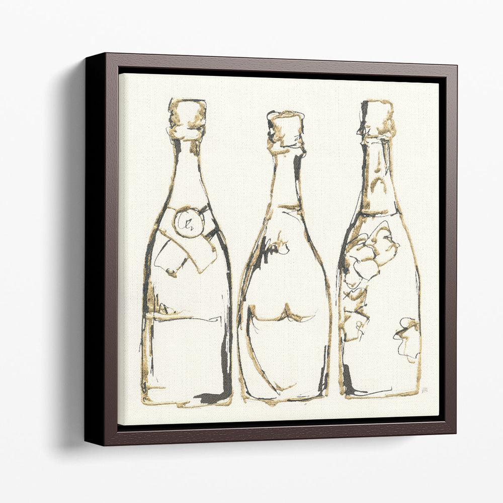 Champagne is Grand III - Canvas Print Wall Art