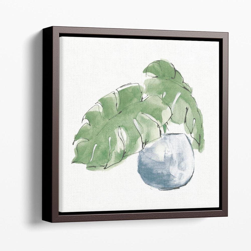 Plant Big Leaf IV Dark Green - Canvas Print Wall Art