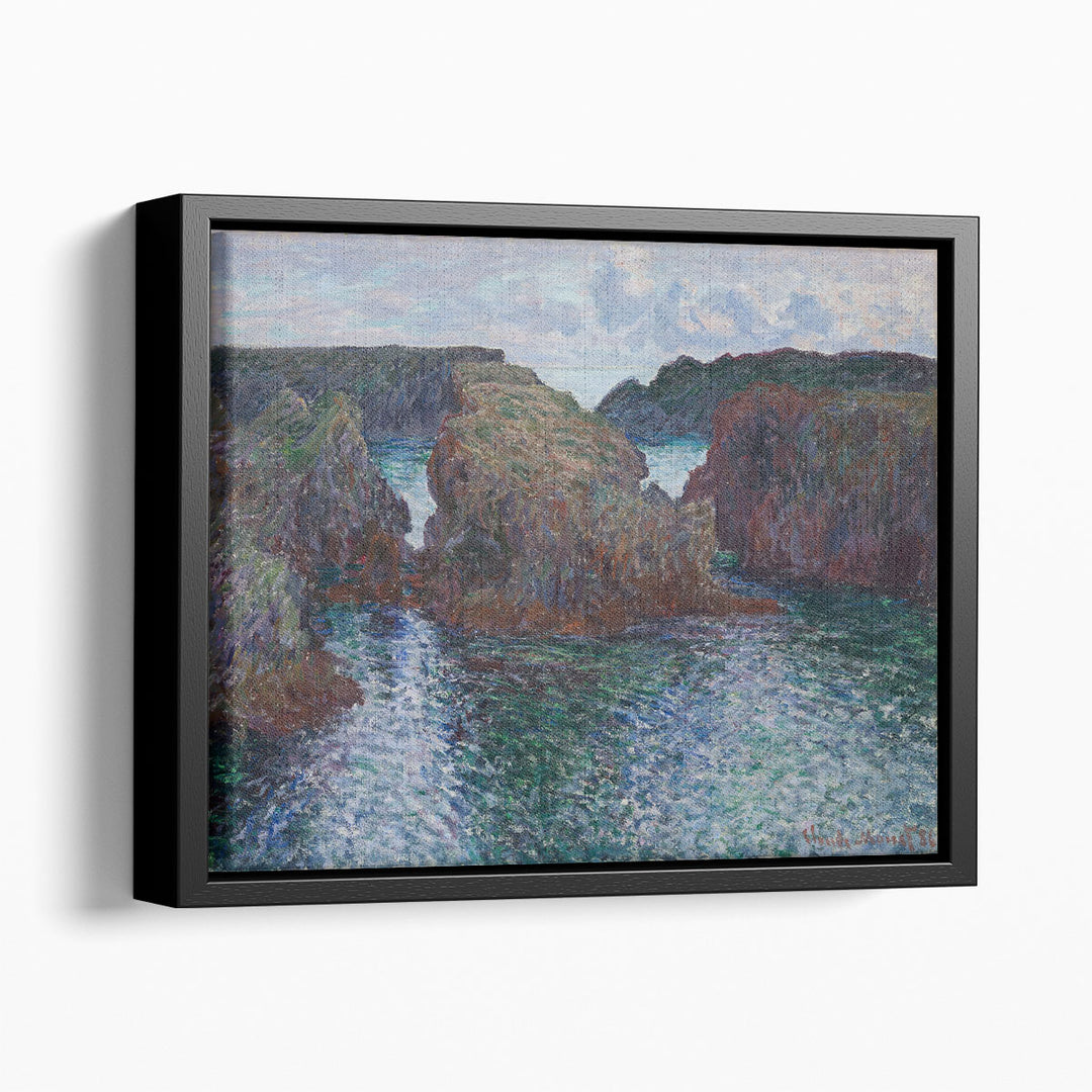 Blue lake wall art with soft reflections