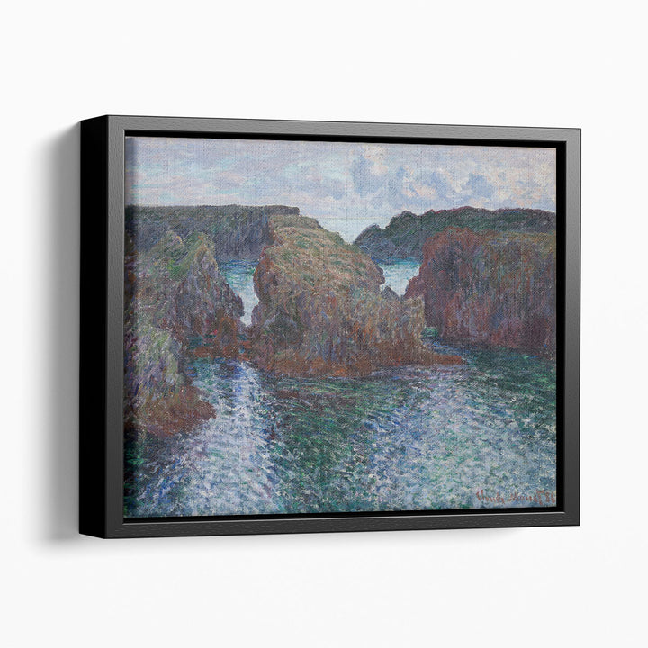 Blue lake wall art with soft reflections