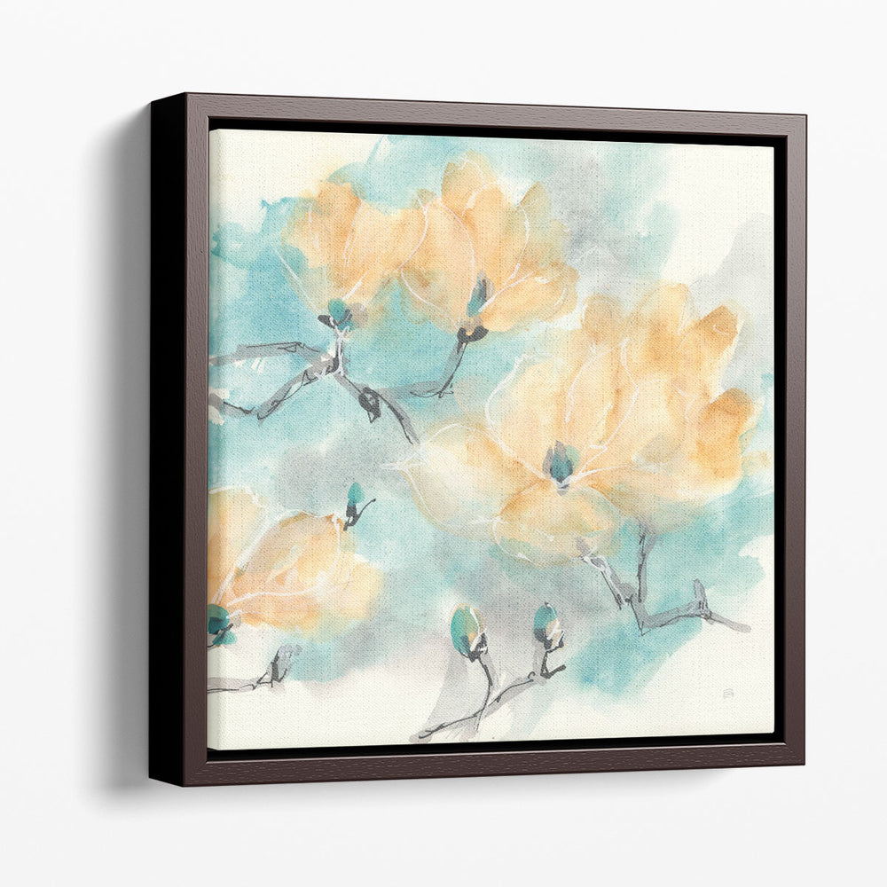 Teal Buds I - Canvas Print Wall Art