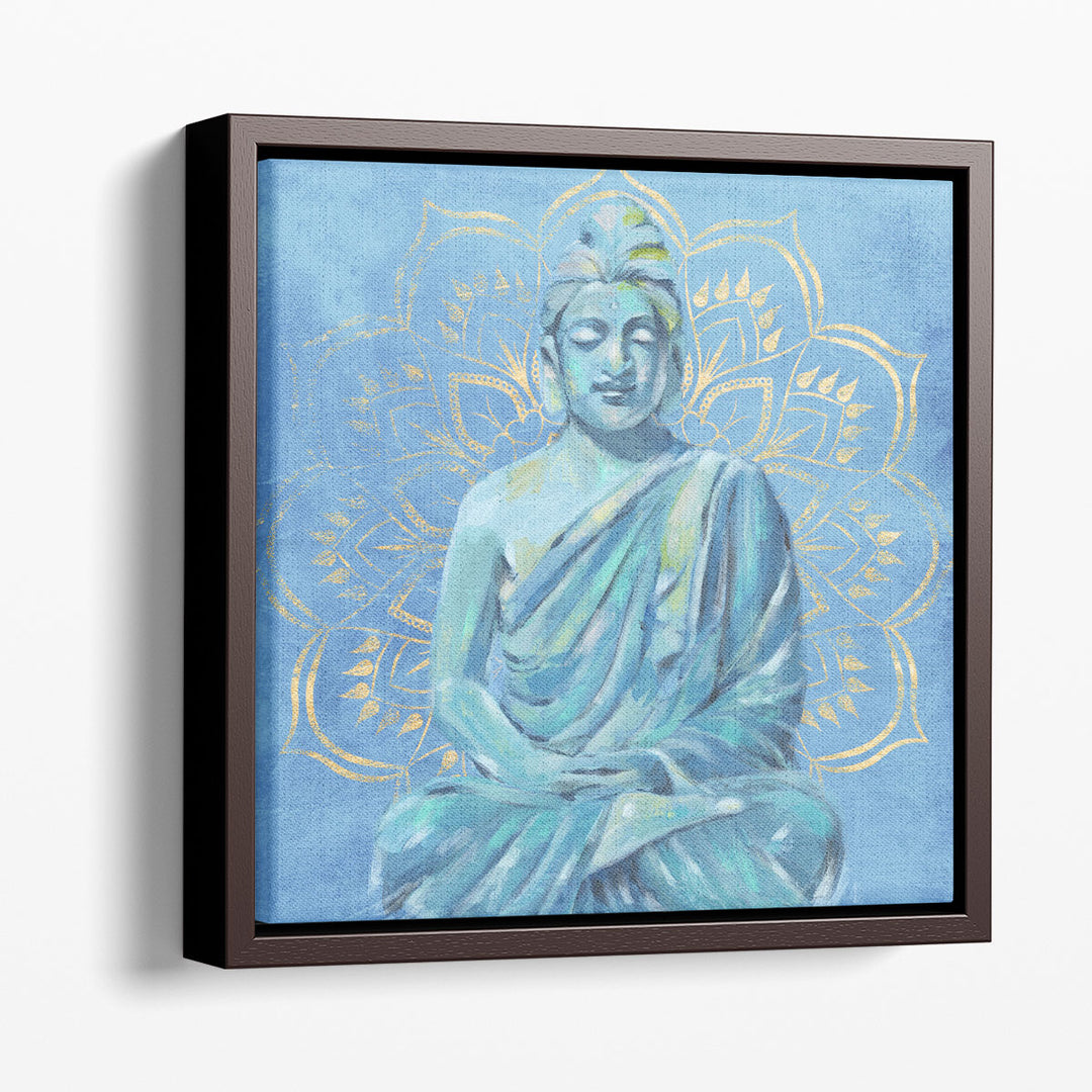 Buddha on Blue II - Canvas Print Wall Art