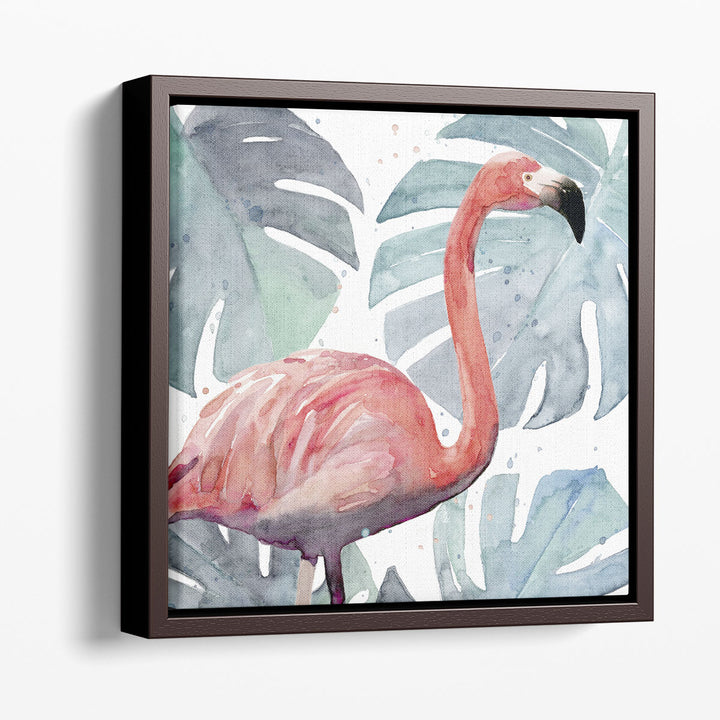 Flamingo Splash I - Canvas Print Wall Art