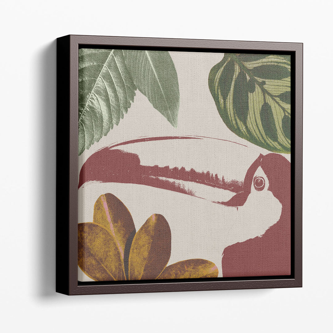 Graphic Tropical Bird V - Canvas Print Wall Art