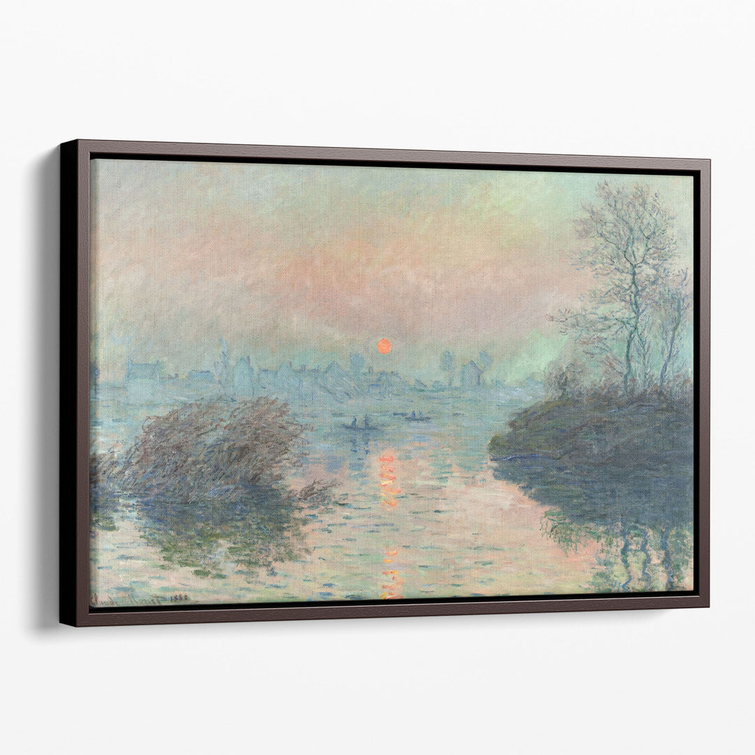 Sun setting on the Seine at Lavacourt, 1880 - Canvas Print Wall Art