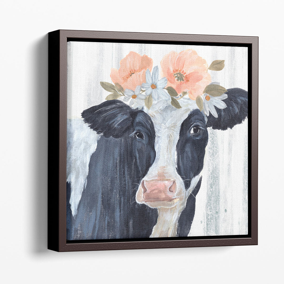 Susie in Flowers I - Canvas Print Wall Art