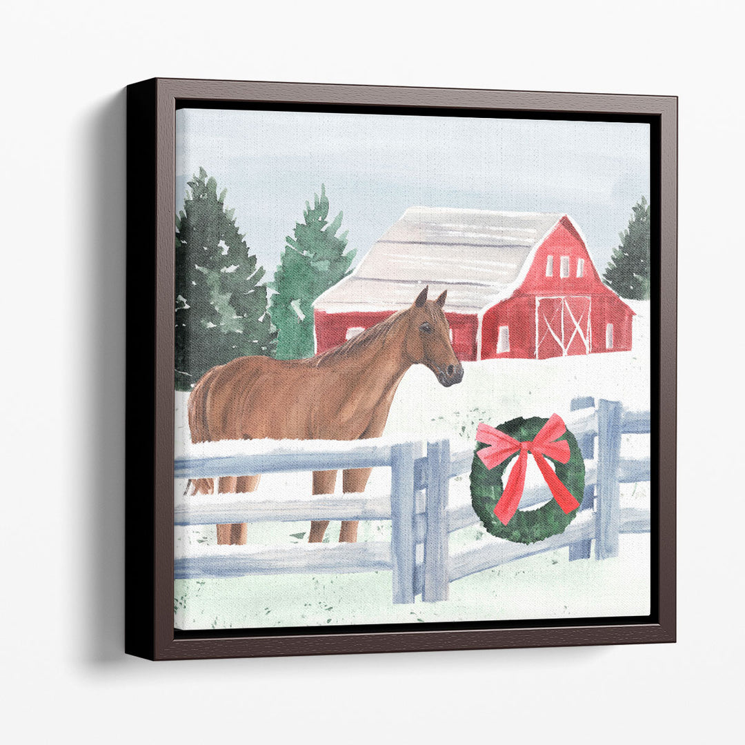 Christmas Farm I - Canvas Print Wall Art