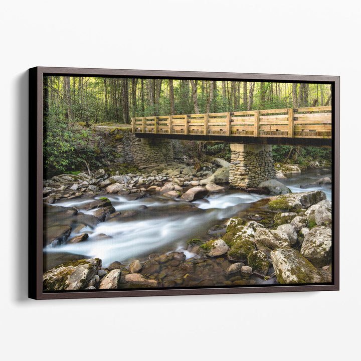 Bridge and Cascade I - Canvas Print Wall Art