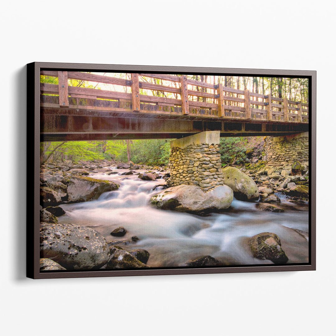 Bridge and Cascade III - Canvas Print Wall Art