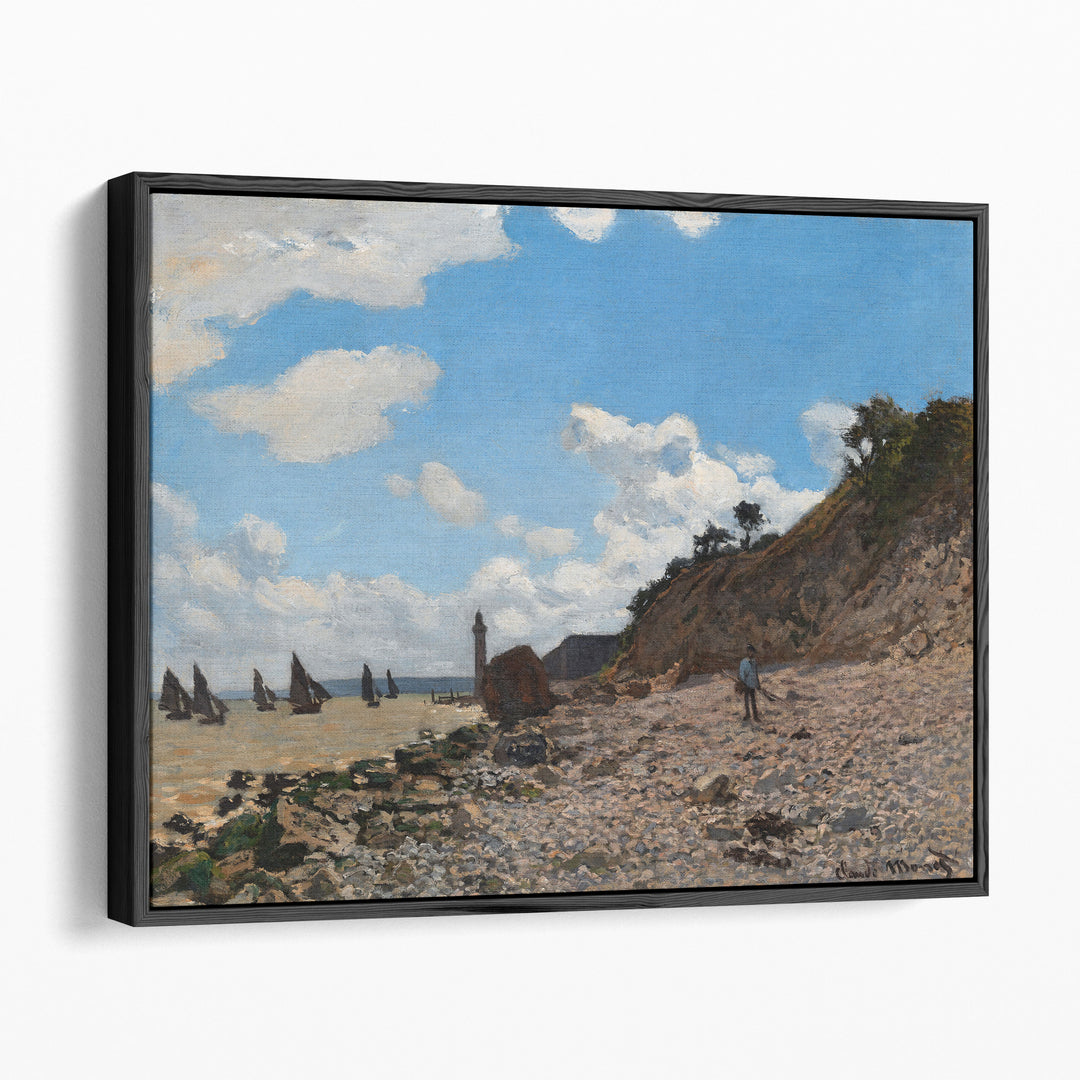 Blue scenic wall art with calm ocean view