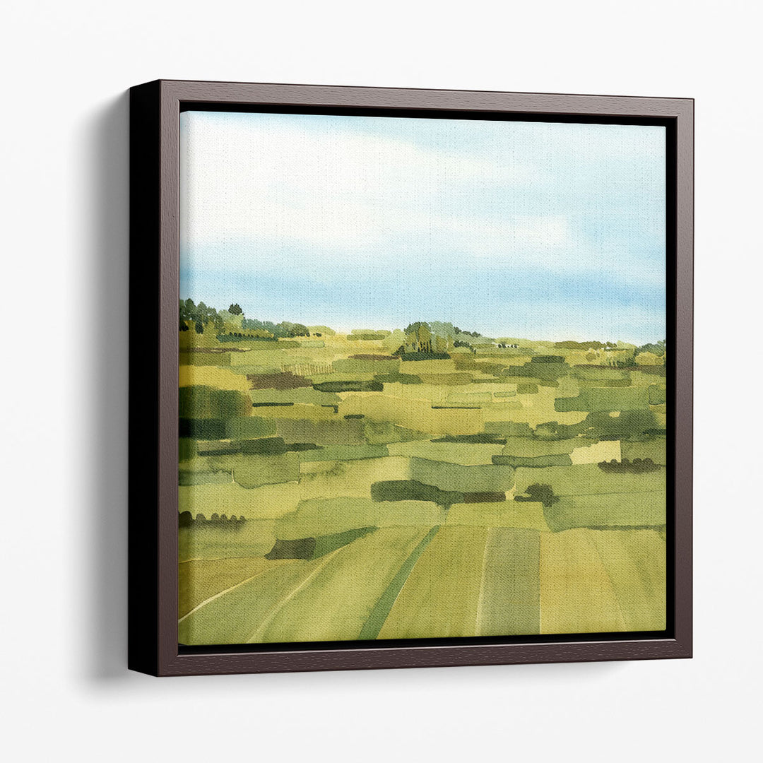 Green Gold Valley I - Canvas Print Wall Art