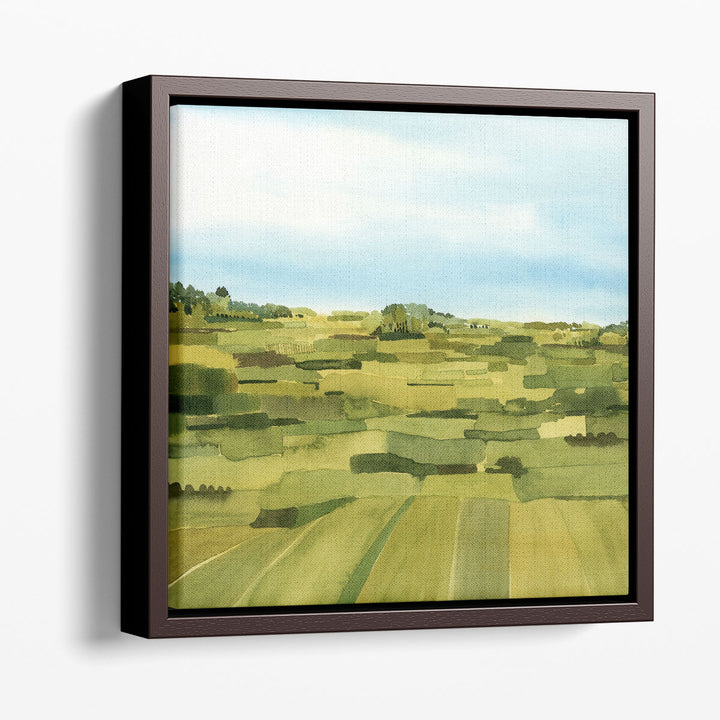 Green Gold Valley I - Canvas Print Wall Art