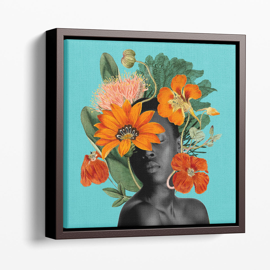 Tangerine Tropics I - Canvas Print Wall Art