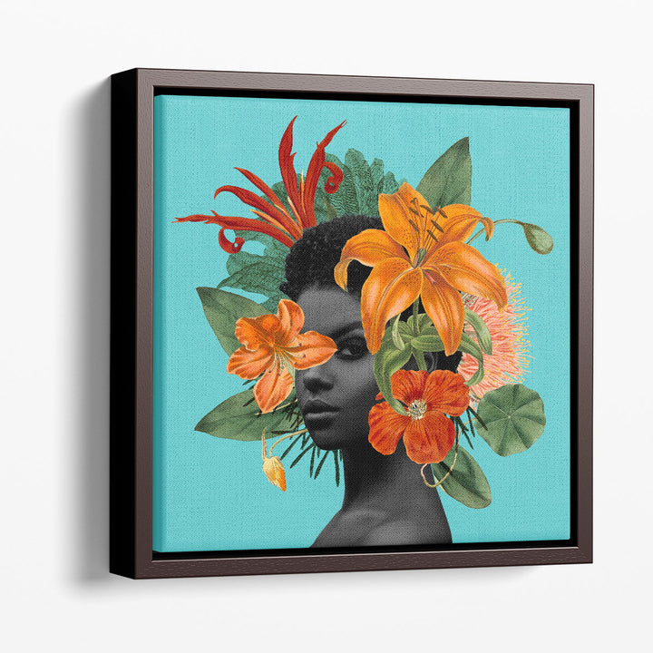 Tangerine Tropics II - Canvas Print Wall Art