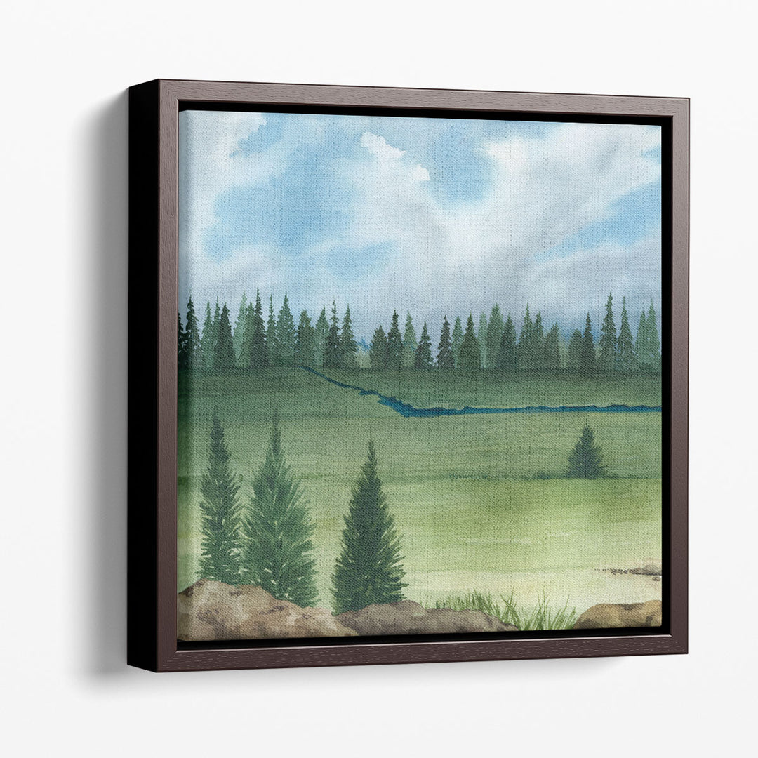 Trees by the River I - Canvas Print Wall Art