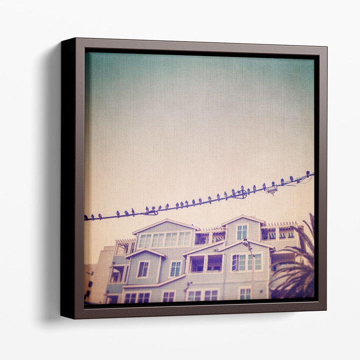 Birds On Wires I - Canvas Print Wall Art