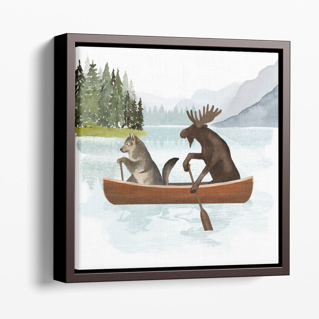 Canoe Trip II - Canvas Print Wall Art