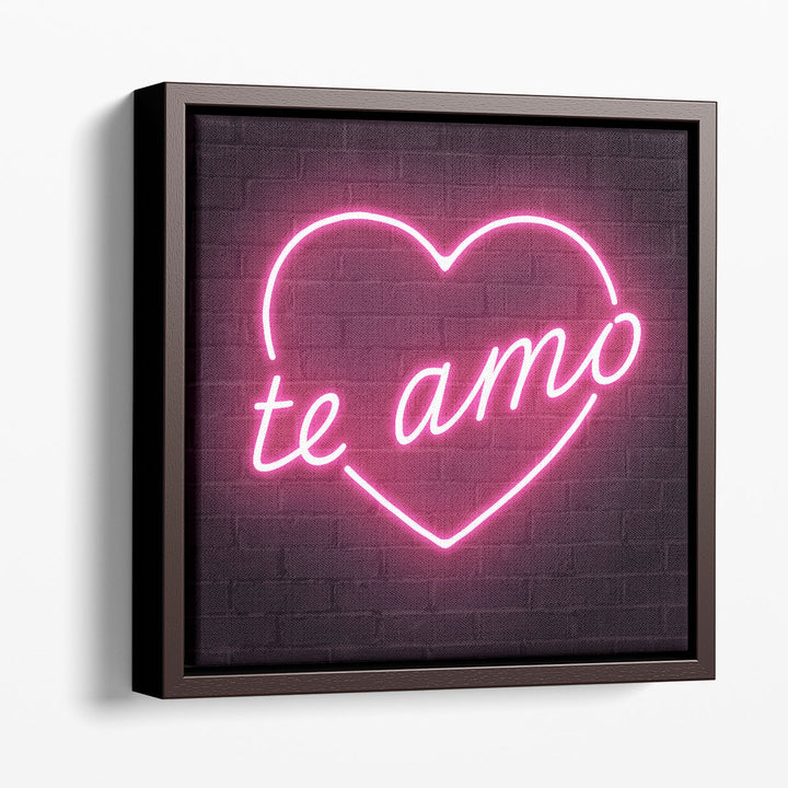 Neon Amor III - Canvas Print Wall Art