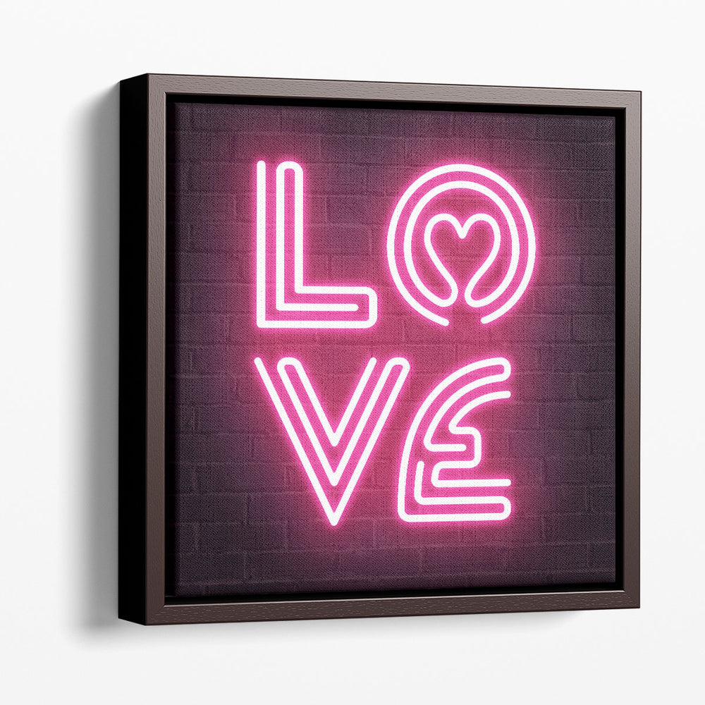 Neon Amor IV - Canvas Print Wall Art