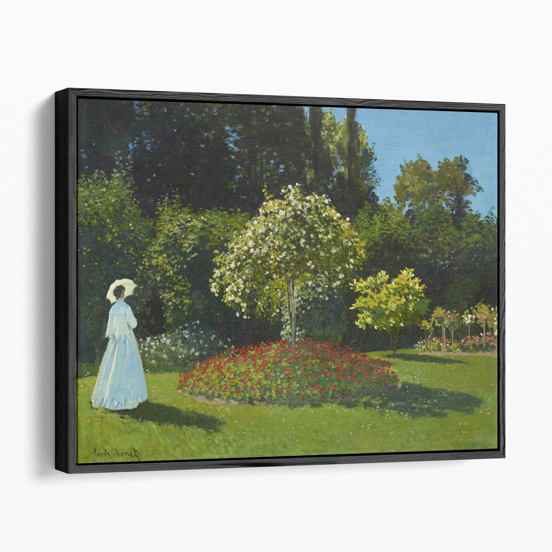 Lady in the Garden,1867 - Canvas Print Wall Art