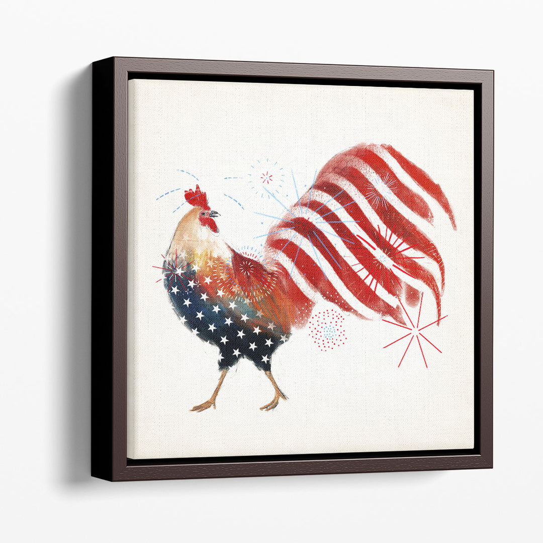 Rooster Fireworks I - Canvas Print Wall Art