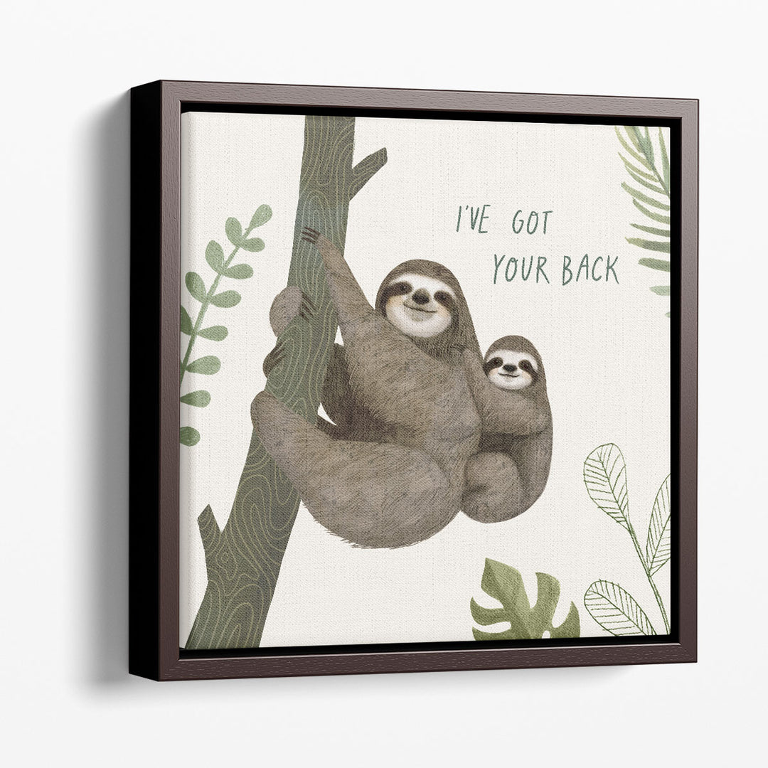 Sloth Sayings III - Canvas Print Wall Art