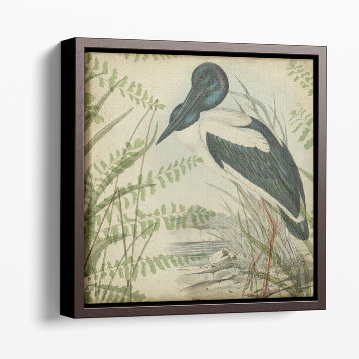 Heron & Ferns I - Canvas Print Wall Art