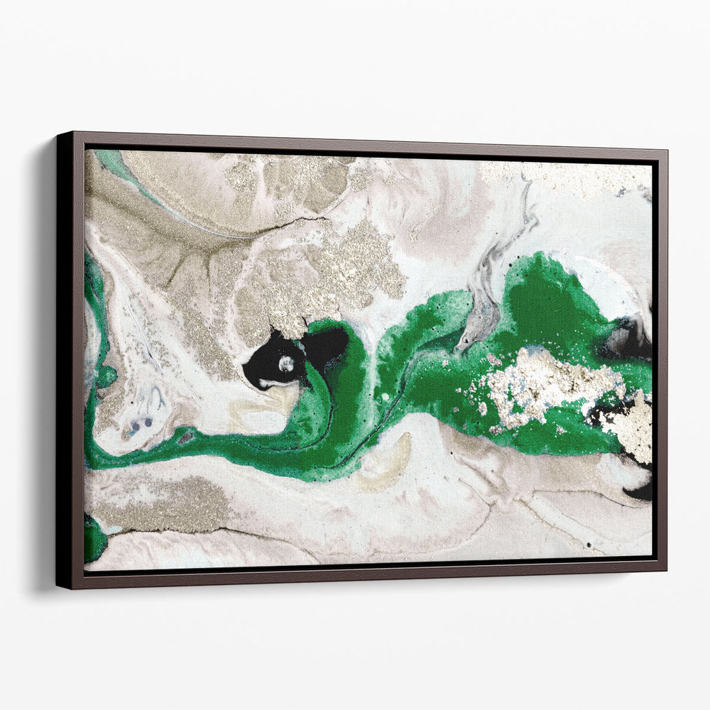 River Run Emerald - Canvas Print Wall Art