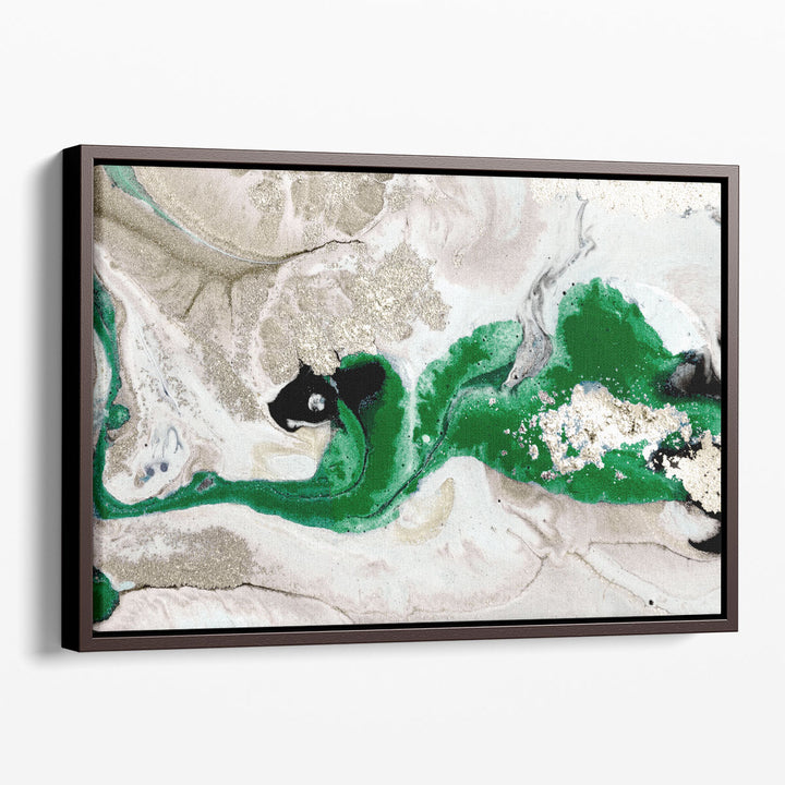 River Run Emerald - Canvas Print Wall Art