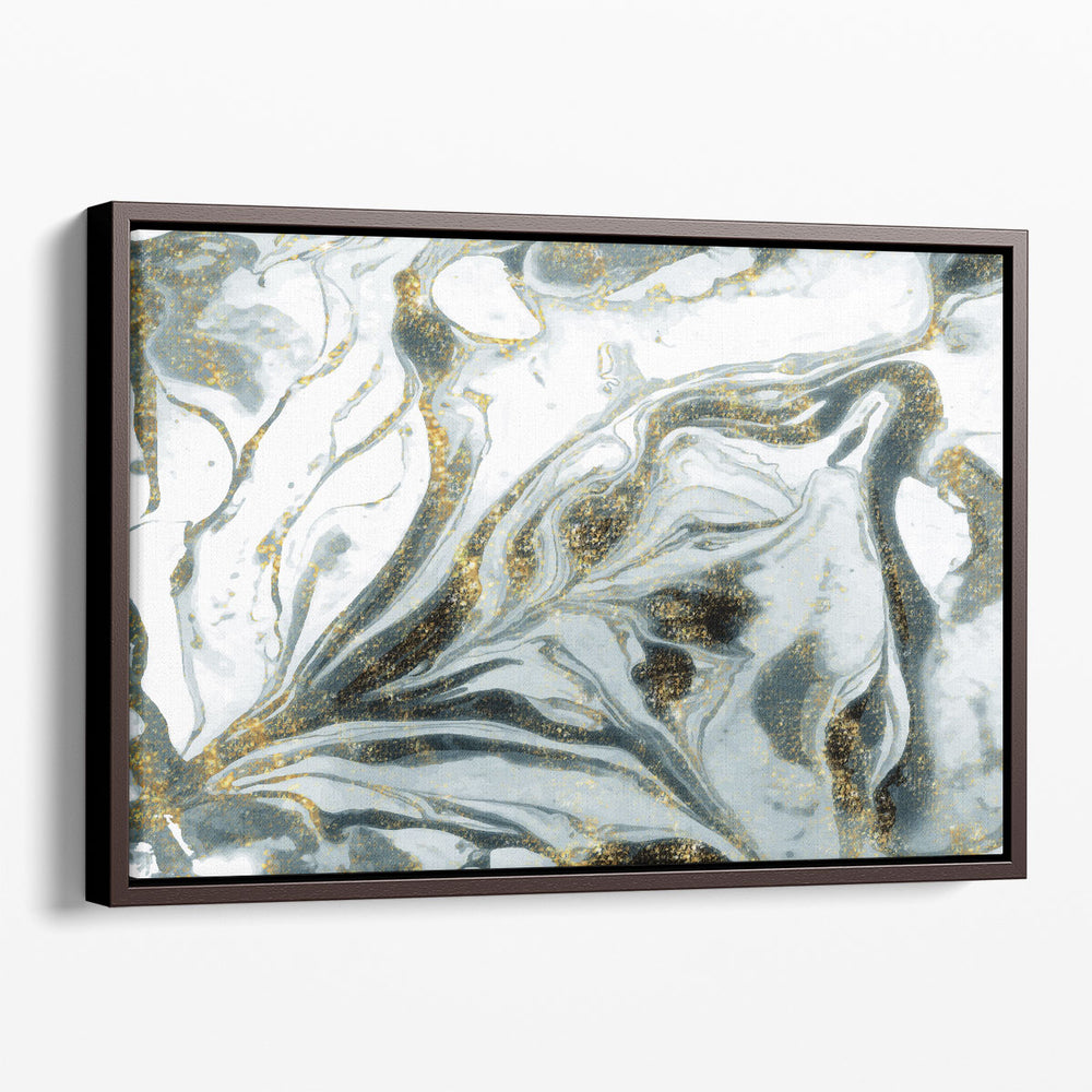 Emerald Rivers of Gold - Canvas Print Wall Art