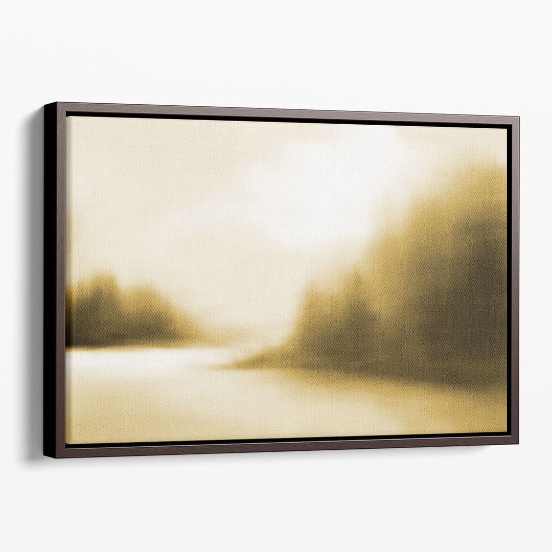 The Inlet Muted Mustard - Canvas Print Wall Art