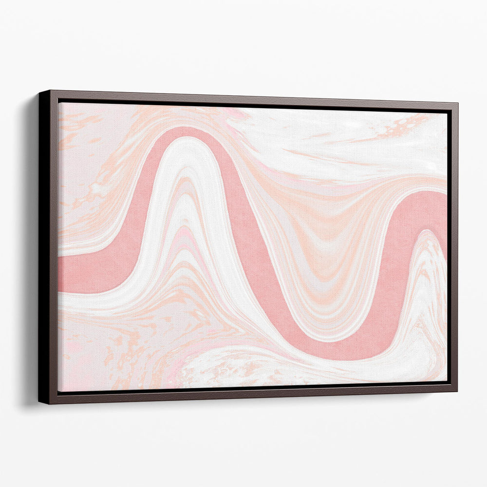 Abstract Blush Modern Views - Canvas Print Wall Art