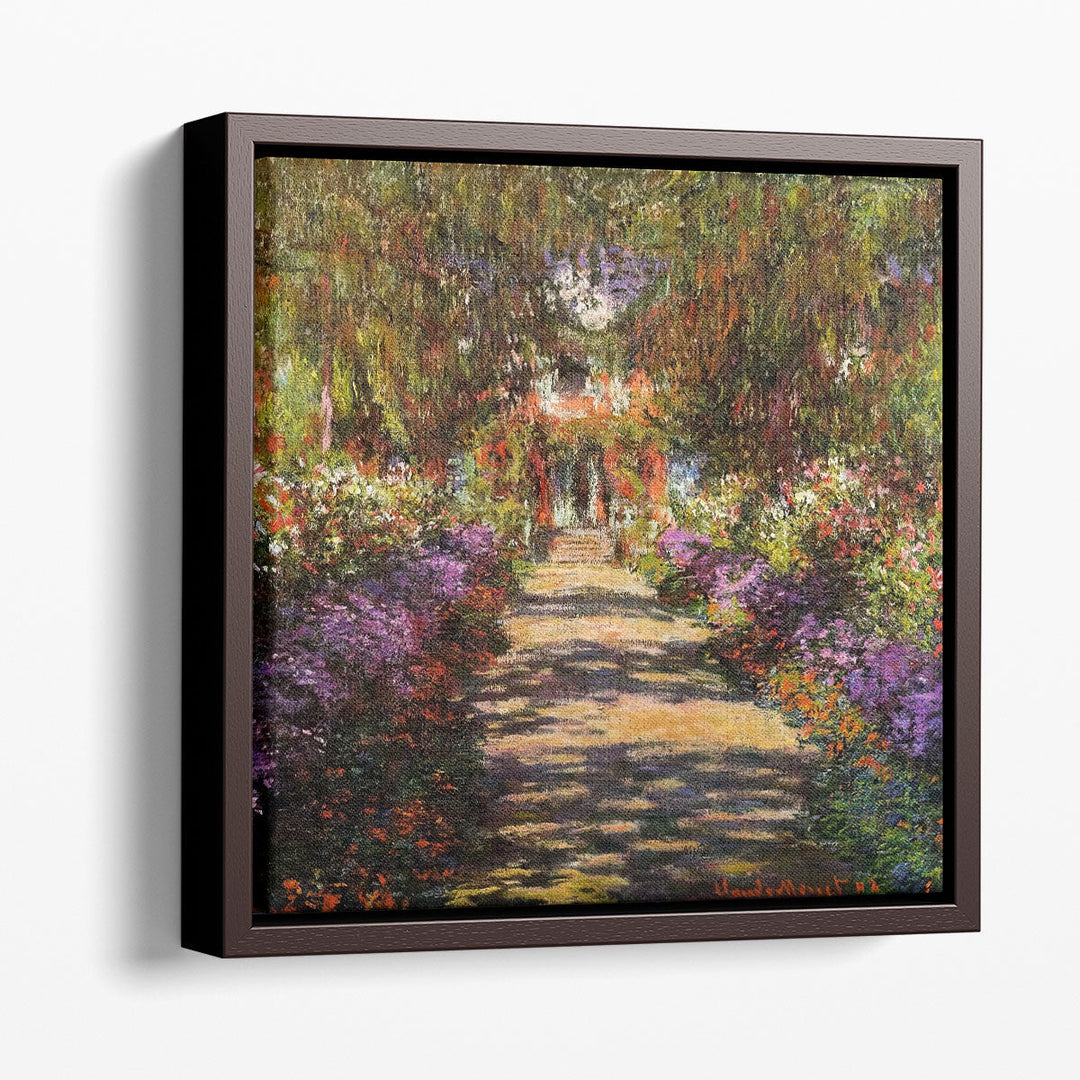 Pathway In Monets Garden At Giverny, 1901 - Canvas Print Wall Art