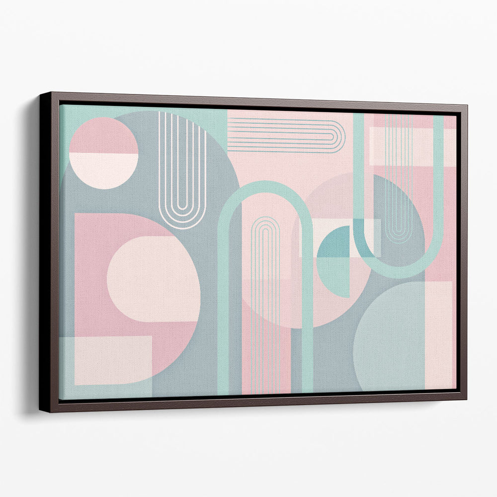 Abstract Arches Pastel - Canvas Print Wall Art