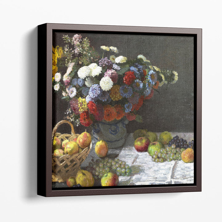 Still Life with Flowers and Fruit, 1869 - Canvas Print Wall Art