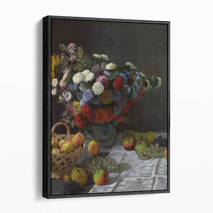 Still Life with Flowers and Fruit, 1869 - Canvas Print Wall Art