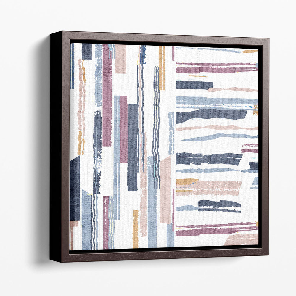 Squared Stripes 1 - Canvas Print Wall Art