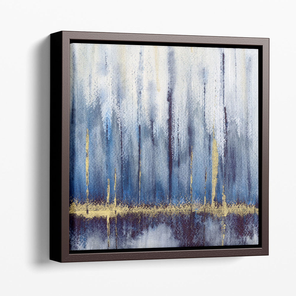 Indigo With Gold 2 - Canvas Print Wall Art