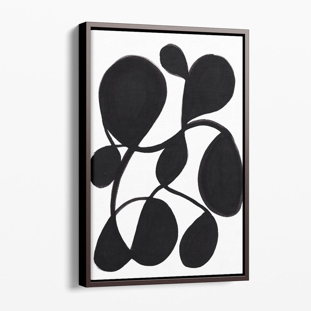 Ying Yang 3 Black and White - Canvas Print Wall Art