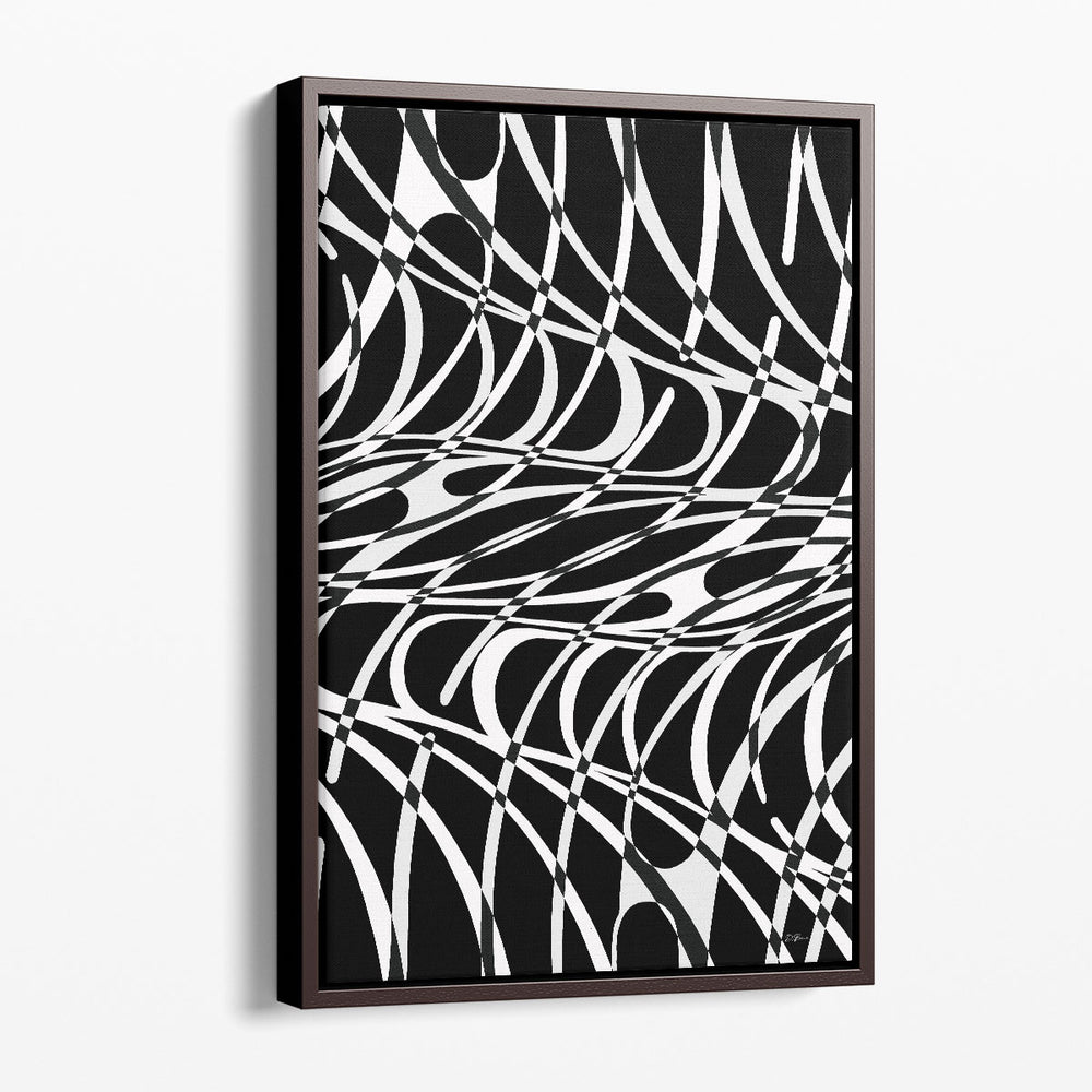 Curvature Black and White - Canvas Print Wall Art