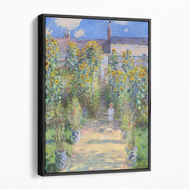 The Artist's Garden at Vetheuil, 1881 - Canvas Print Wall Art