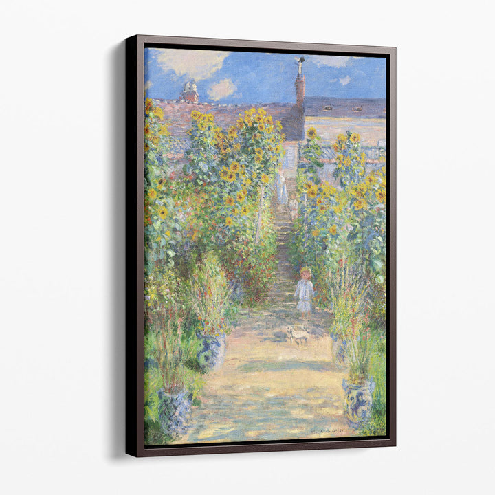 The Artist's Garden at Vétheuil, 1881 - Canvas Print Wall Art