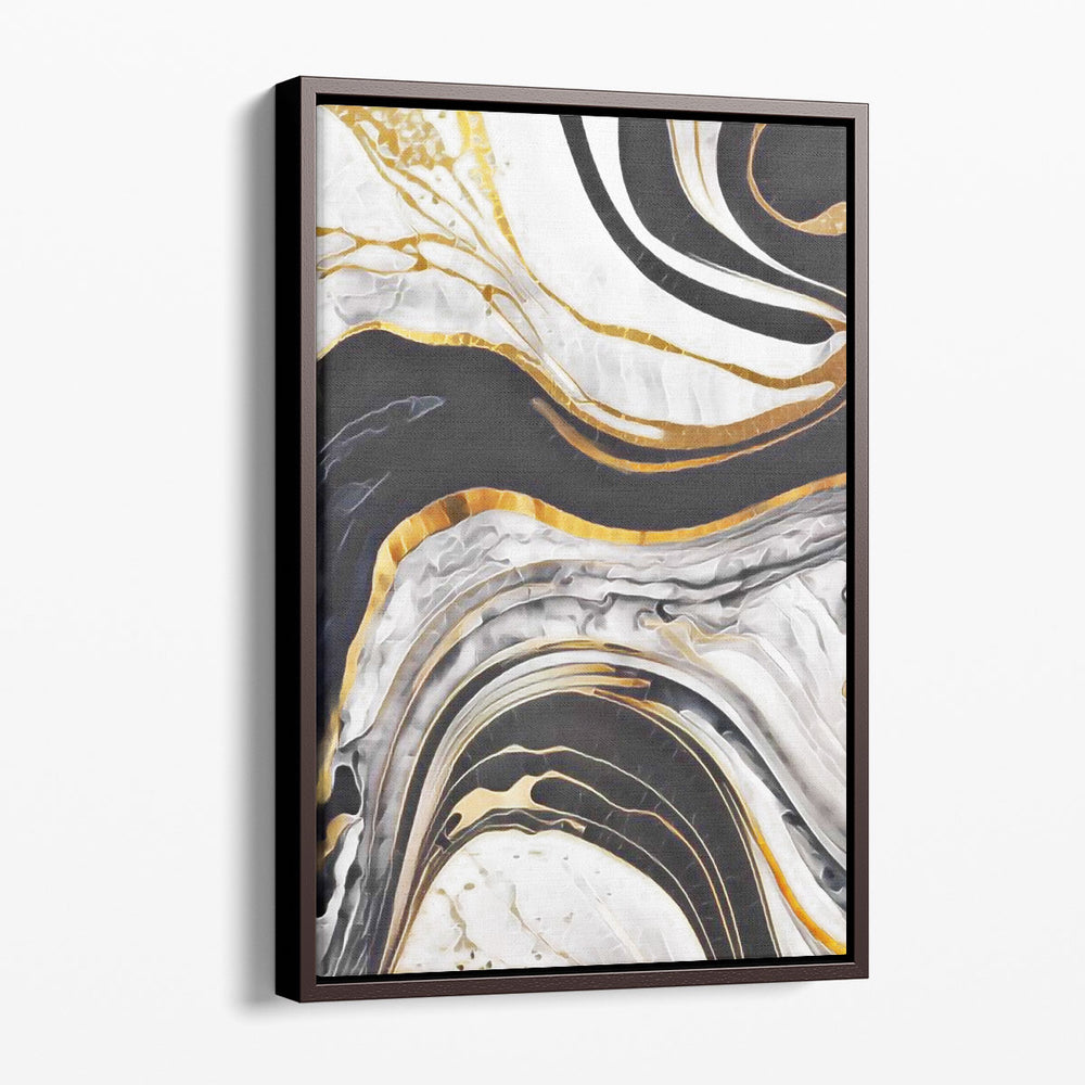 Marbled Fluid - Canvas Print Wall Art