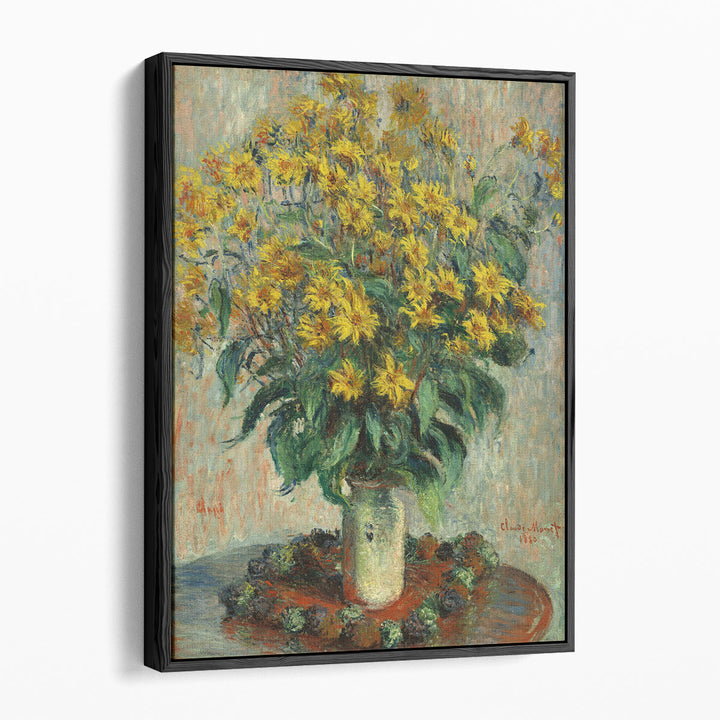 Botanical oil painting art garden blossoms