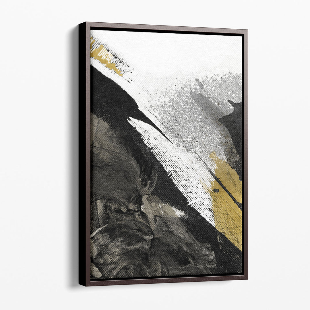 Black Strokes 1 - Canvas Print Wall Art