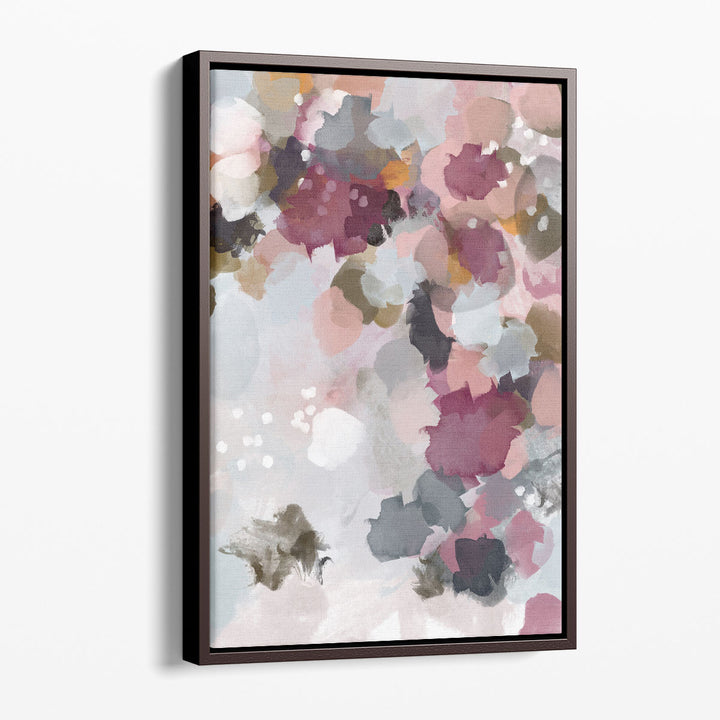 Fall Leaves Watercolor Abstract - Canvas Print Wall Art