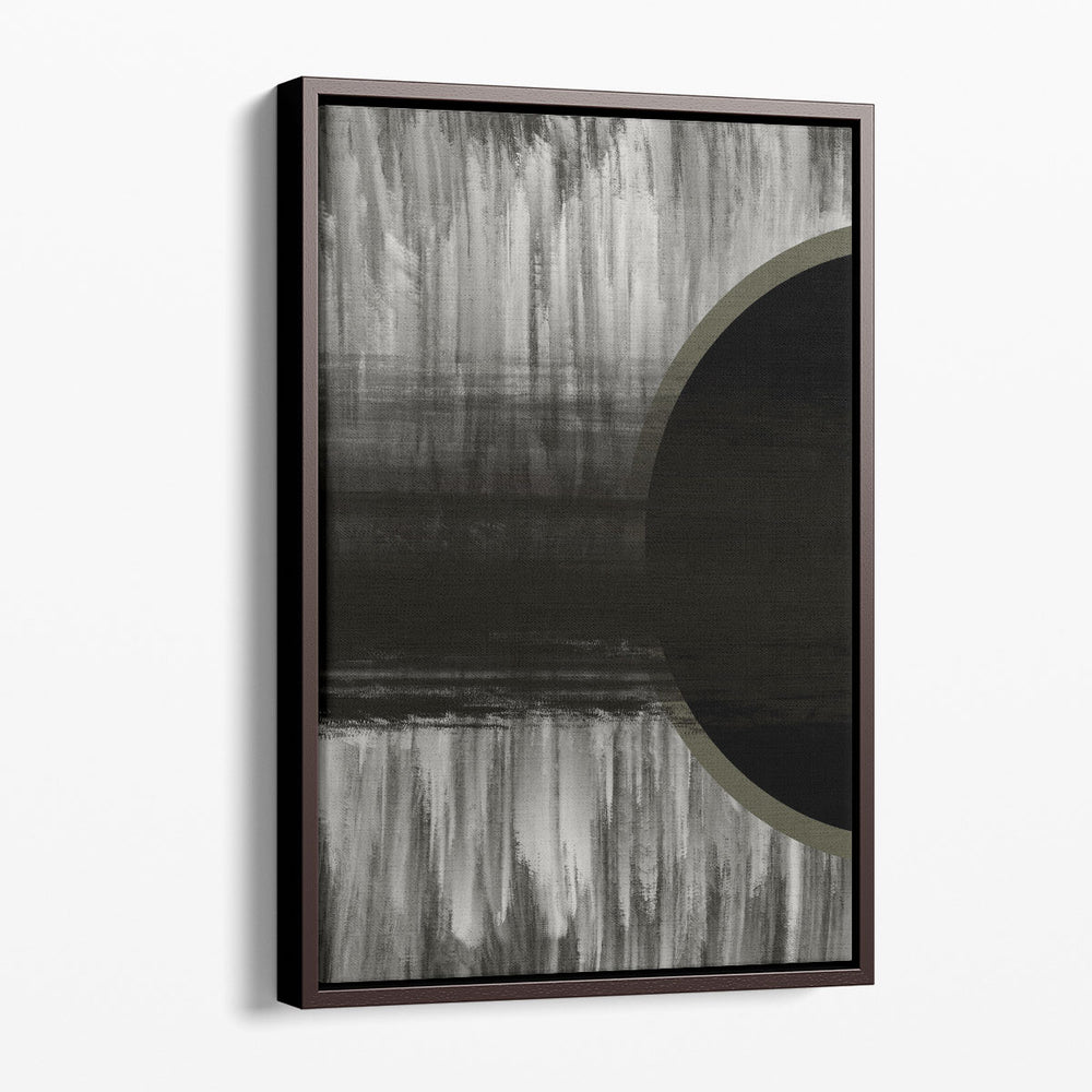 Neutral Abstract Black - Canvas Print Wall Art